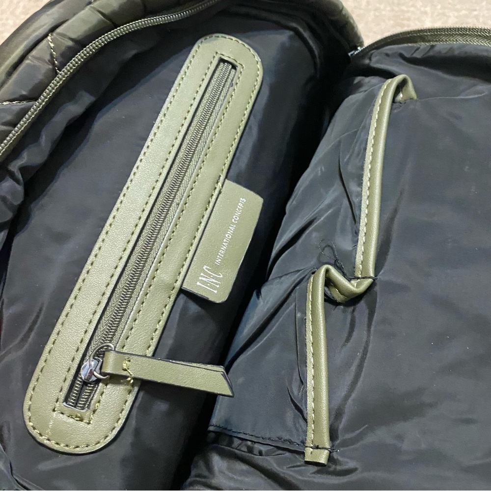{INC International Concepts} Camo Quilted Nylon Backpack - Picture 9 of 16